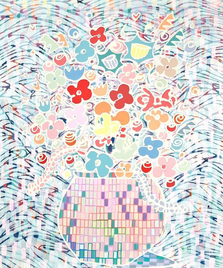 Original Pop Art Nature Paintings by Hanji Park