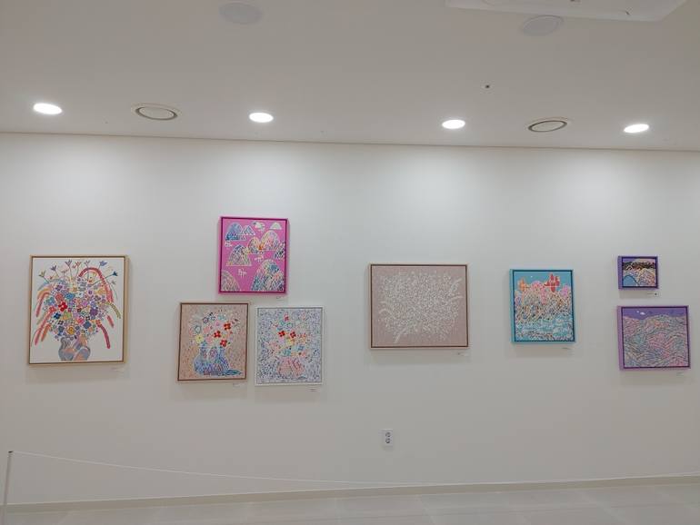 Original Pop Art Nature Painting by Hanji Park