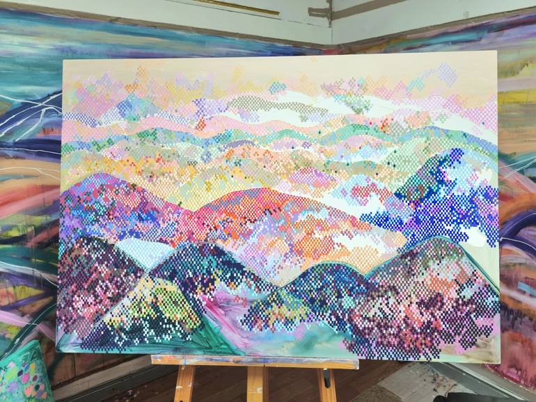 Original Folk Nature Painting by Hanji Park