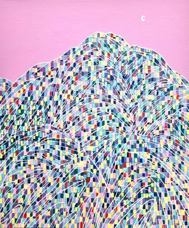 Saatchi Art Artist hanji Park; Painting, “Pink, pink mountain” #art
