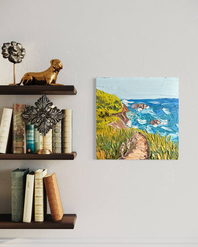 Original Impressionism Seascape Painting by Guzaliya Xavier