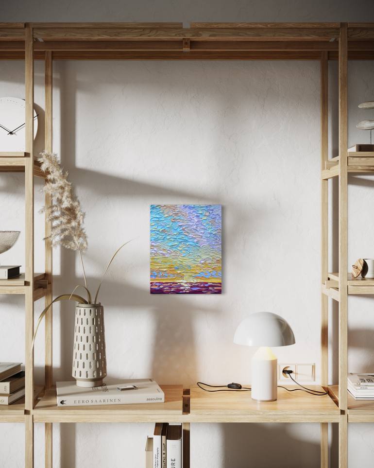 Original Impressionism Seascape Painting by Guzaliya Xavier