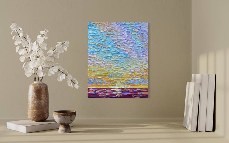 Original Impressionism Seascape Painting by Guzaliya Xavier