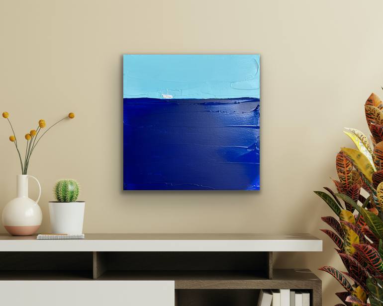 Original Impressionism Seascape Painting by Guzaliya Xavier