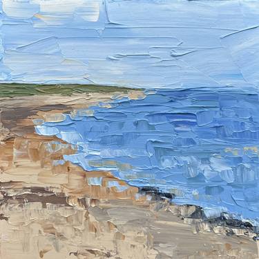 Original Impressionism Seascape Painting by Guzaliya Xavier