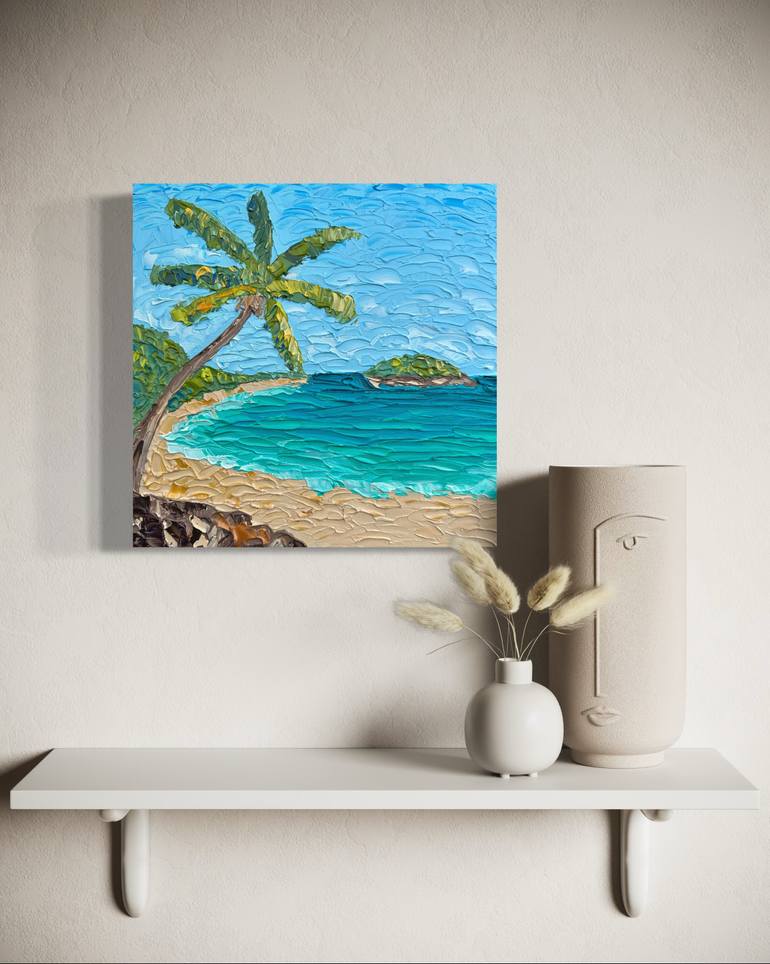 Original Impressionism Seascape Painting by Guzaliya Xavier