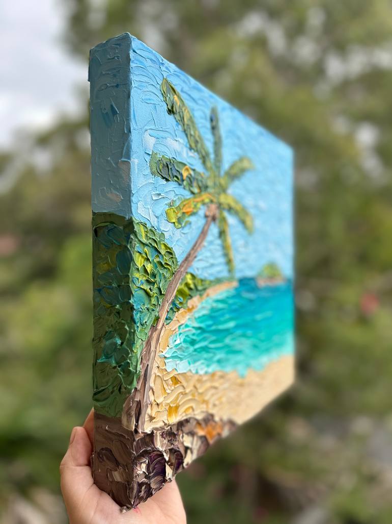 Original Impressionism Seascape Painting by Guzaliya Xavier