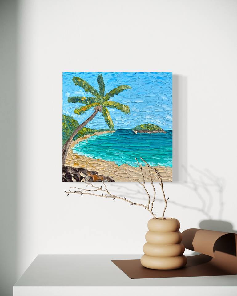 Original Impressionism Seascape Painting by Guzaliya Xavier