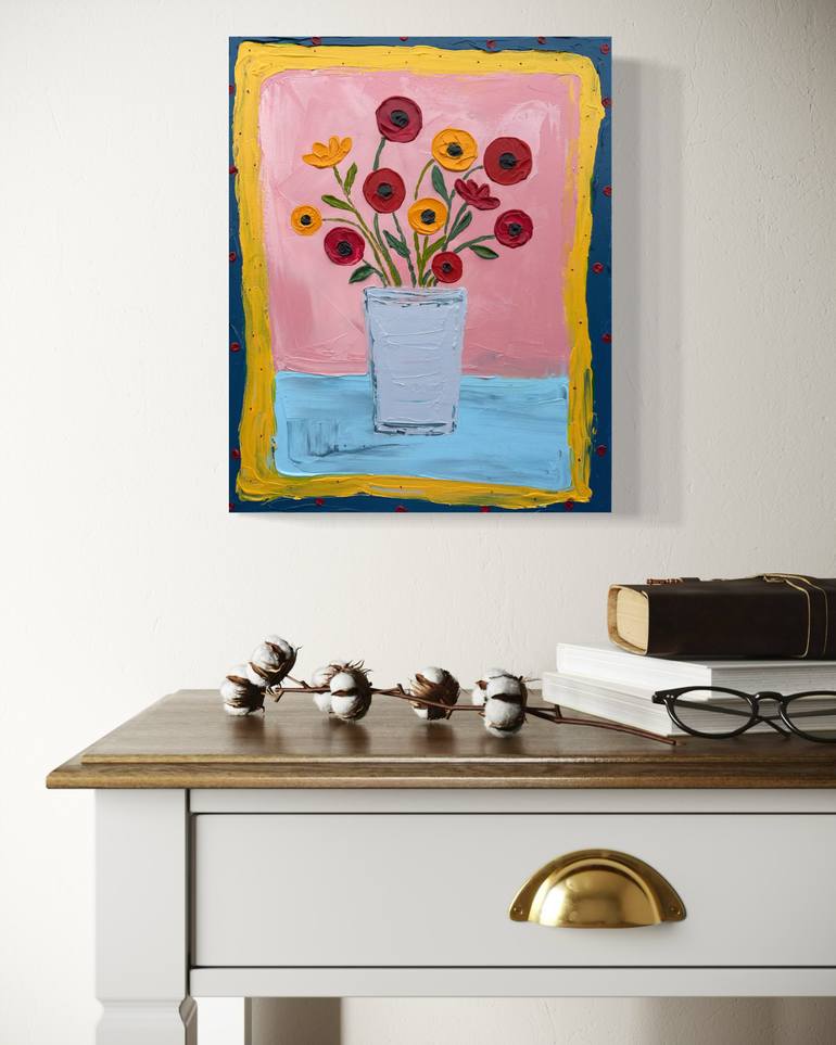 Original Conceptual Still Life Painting by Guzaliya Xavier