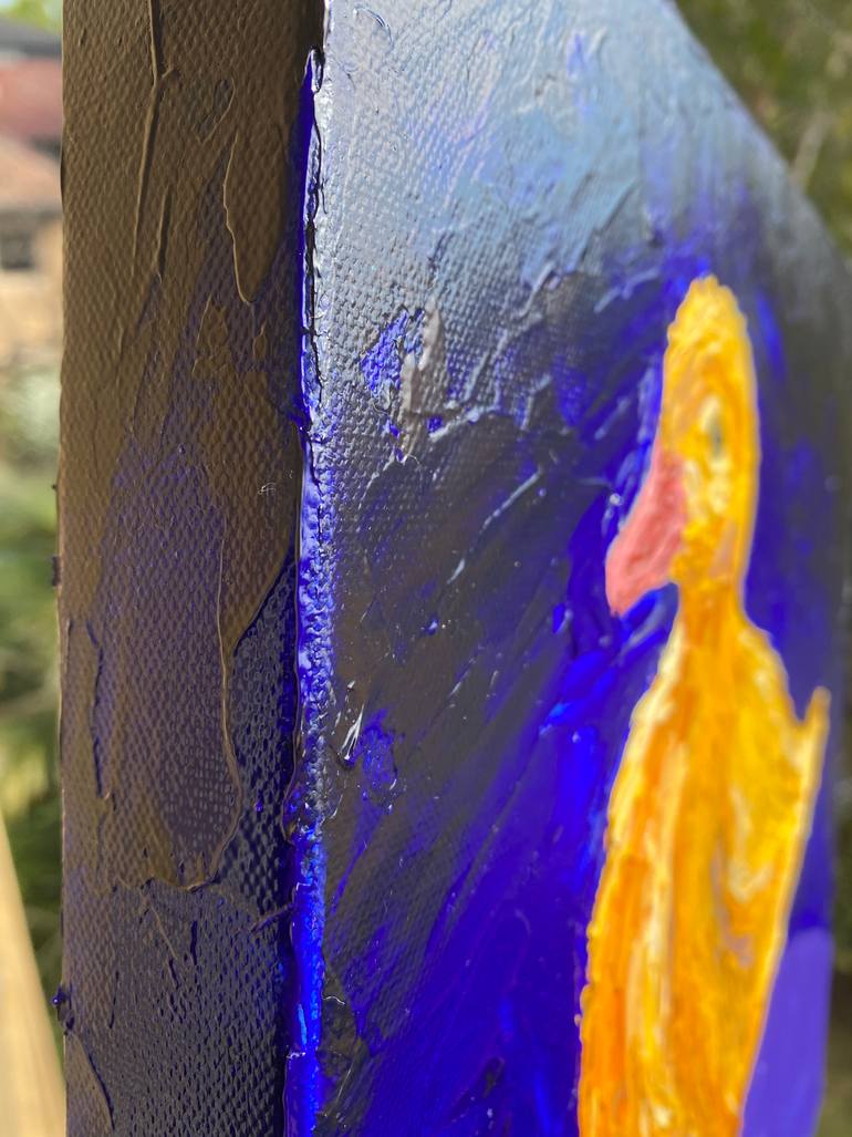 Original Expressionism Animal Painting by Guzaliya Xavier