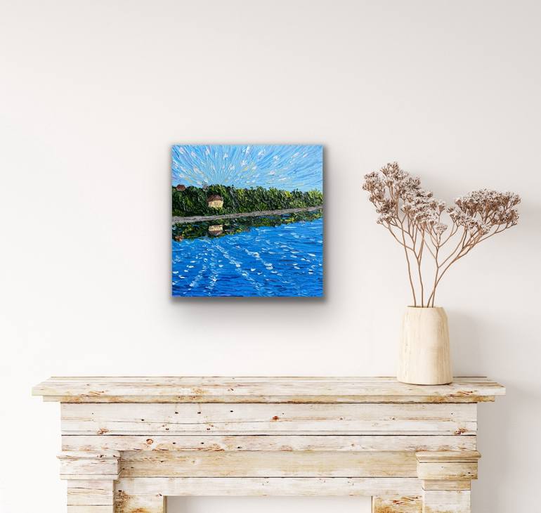 Original Impressionism Landscape Painting by Guzaliya Xavier