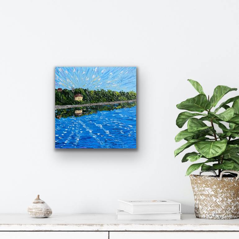 Original Impressionism Landscape Painting by Guzaliya Xavier