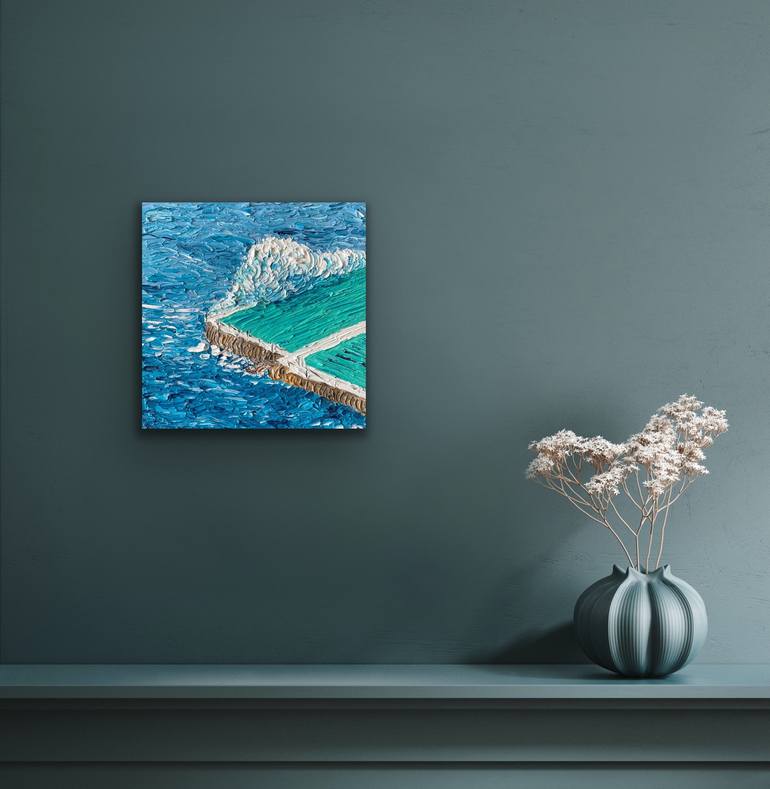 Original Impressionism Seascape Painting by Guzaliya Xavier