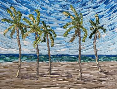 Print of Impressionism Seascape Paintings by Guzaliya Xavier
