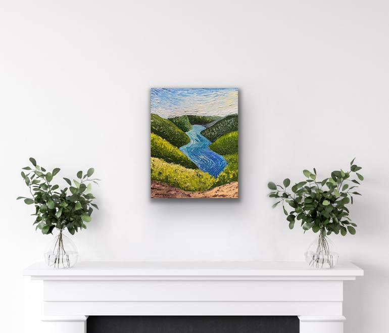 Original Impressionism Landscape Painting by Guzaliya Xavier