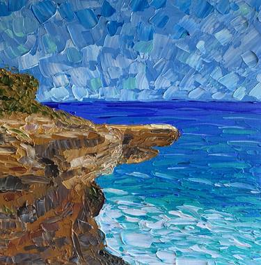 Print of Impressionism Seascape Paintings by Guzaliya Xavier