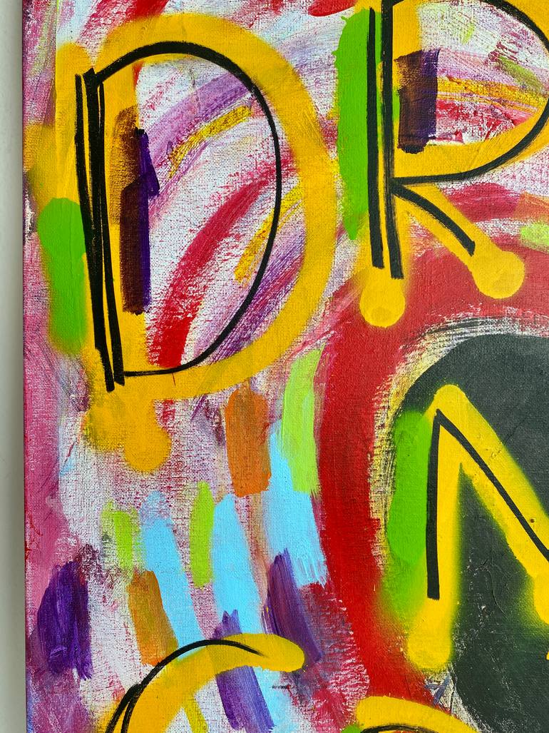 Original Abstract Graffiti Painting by Uravan Wa