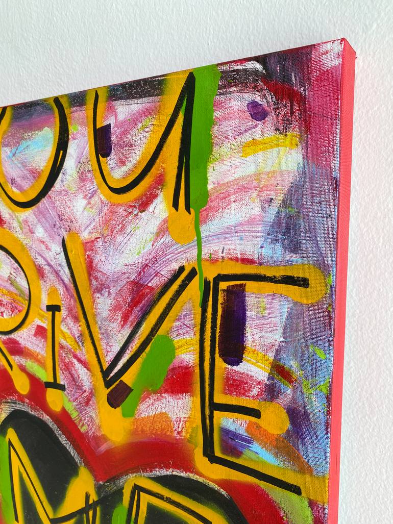 Original Abstract Graffiti Painting by Uravan Wa