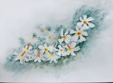 Print of Impressionism Floral Paintings by Nidhi Srivastava