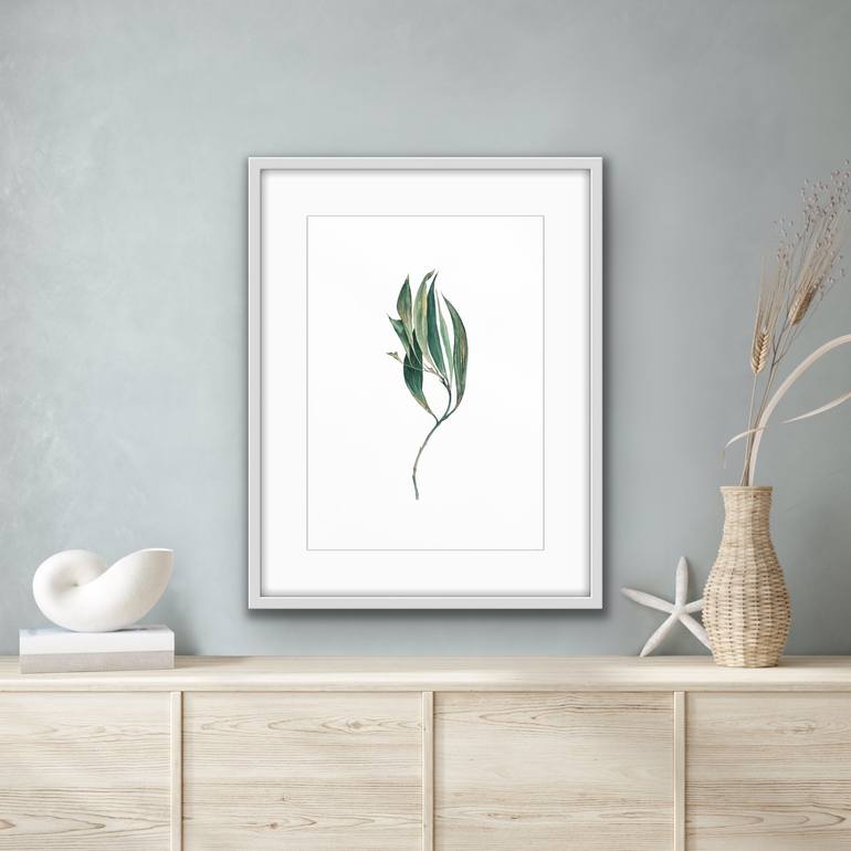 Original Art Deco Floral Painting by Nataliia Kupchyk