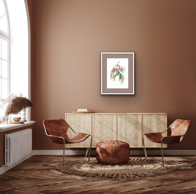 Original Illustration Floral Painting by Nataliia Kupchyk