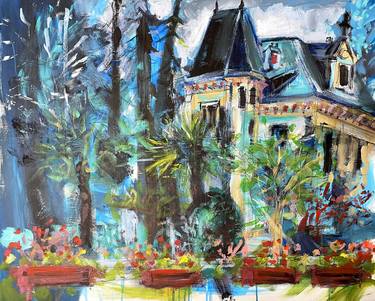 Original Abstract Expressionism Garden Paintings by Lorenzo Corriez