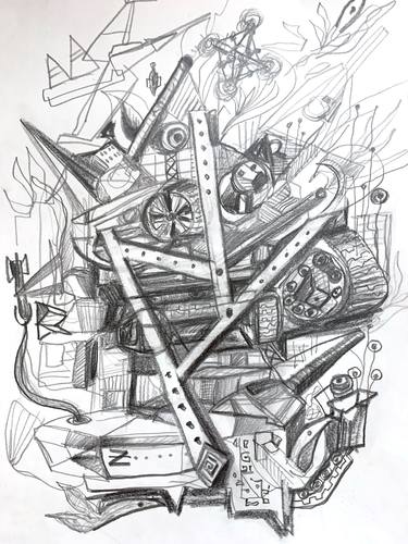 Original Abstract Political Drawings by Lorenzo Corriez