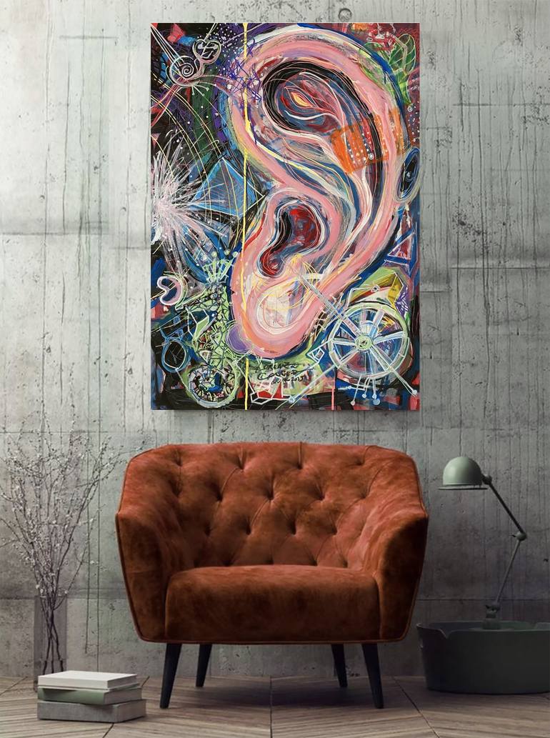 Original Abstract Mixed Media by Lorenzo Corriez