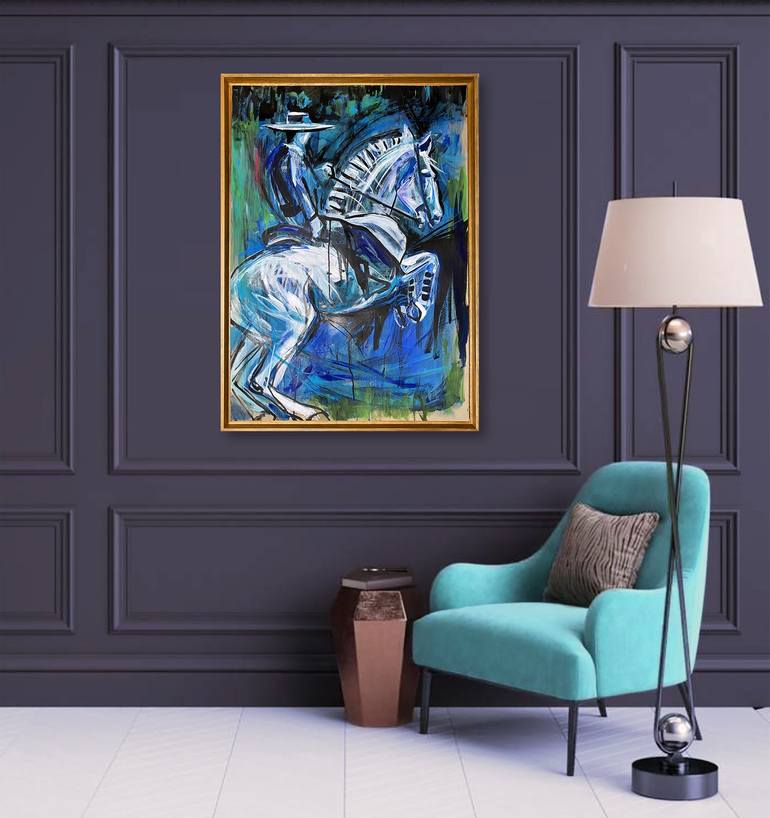 Original Abstract Expressionism Culture Painting by Lorenzo Corriez