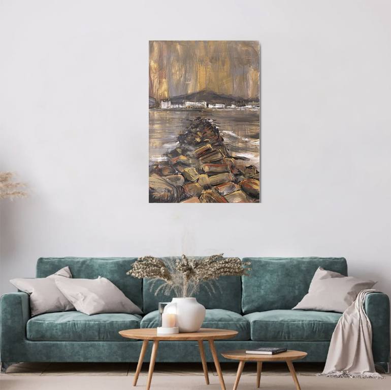 Original Abstract Landscape Painting by Lorenzo Corriez