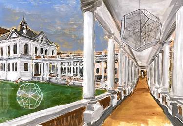 Original Architecture Paintings by Lorenzo Corriez