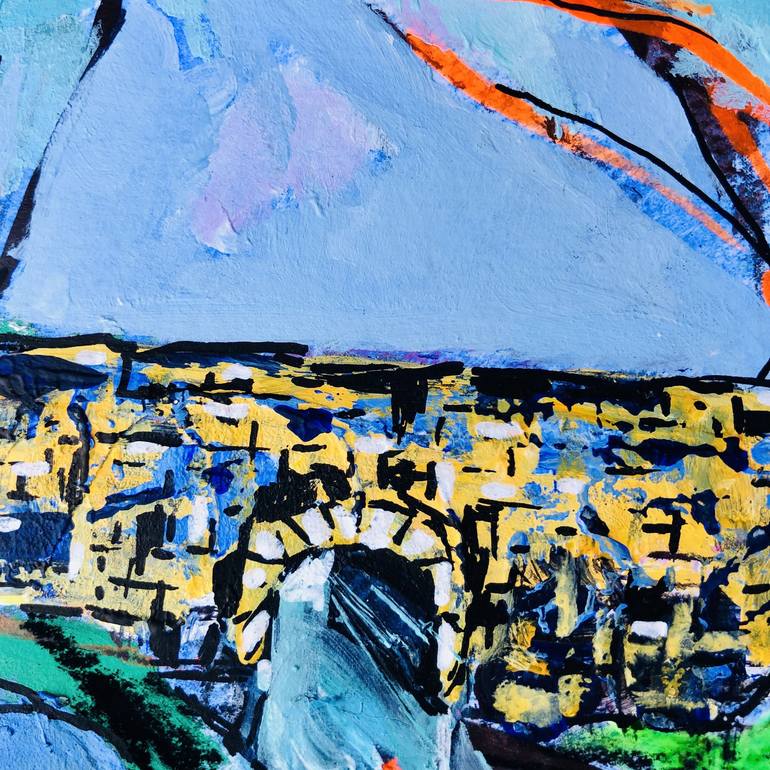 Original Abstract Expressionism Places Painting by Christine Hathaway