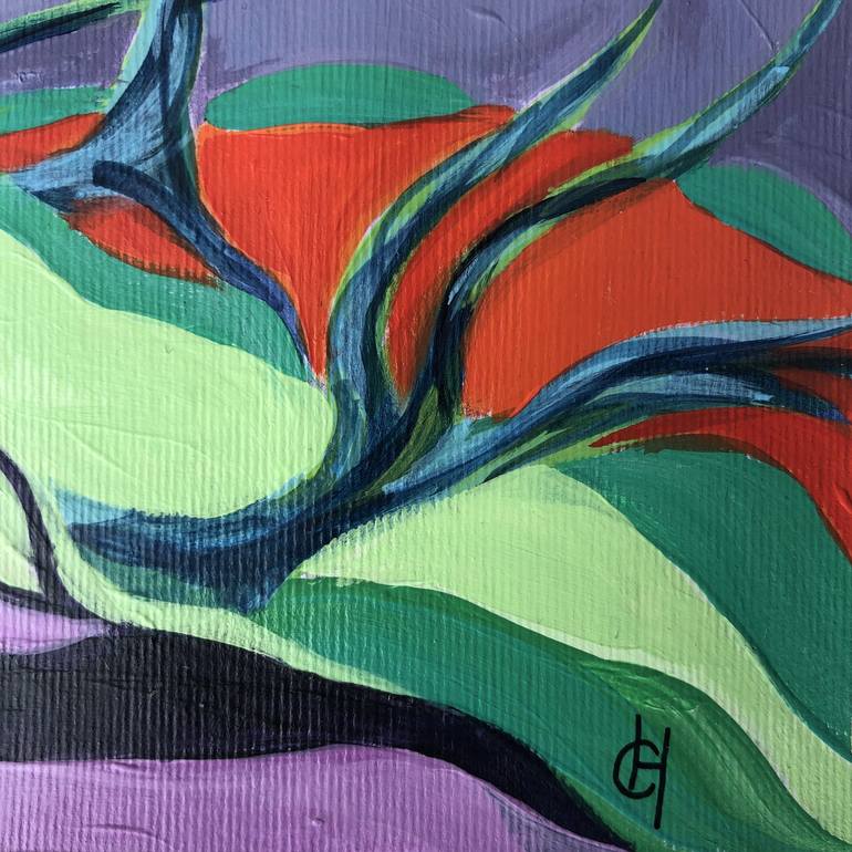 Original Abstract Expressionism Tree Painting by Christine Hathaway