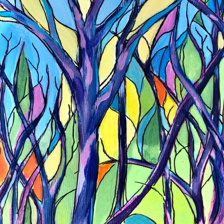 Original Abstract Expressionism Landscape Painting by Christine Hathaway