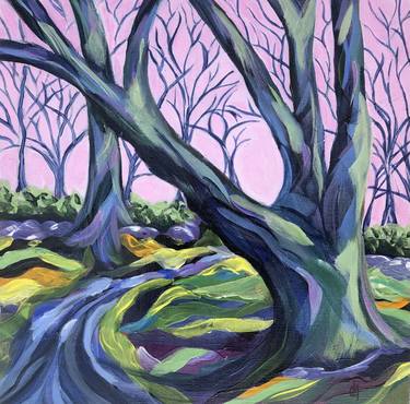 Original Tree Paintings by Christine Hathaway