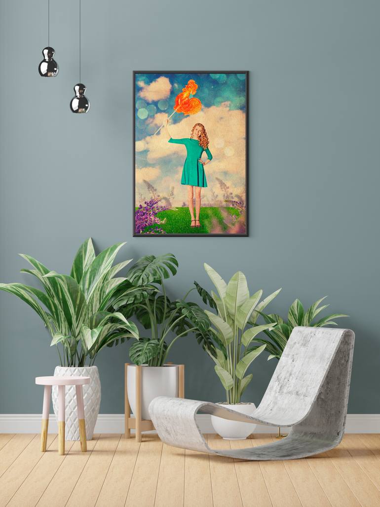 Original Surrealism Women Collage by Maria Snegireva