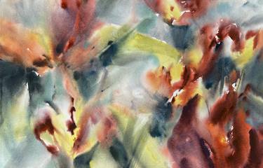 Print of Impressionism Floral Paintings by Anna Boginskaia