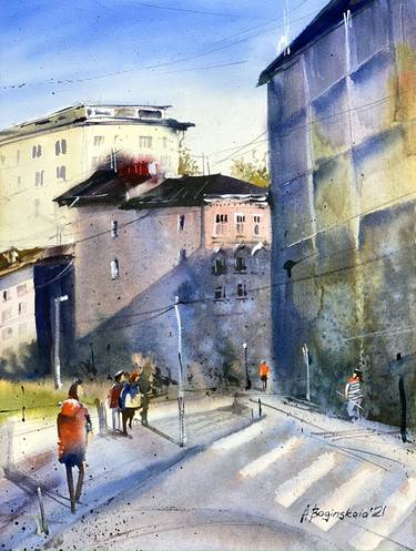 Original Cities Paintings by Anna Boginskaia