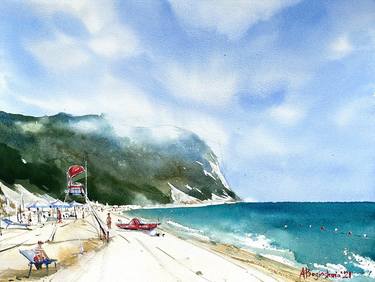 Print of Beach Paintings by Anna Boginskaia