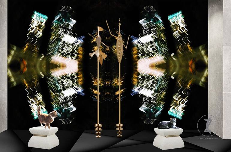Original Abstract Expressionism Light Photography by Carlos Manzcera