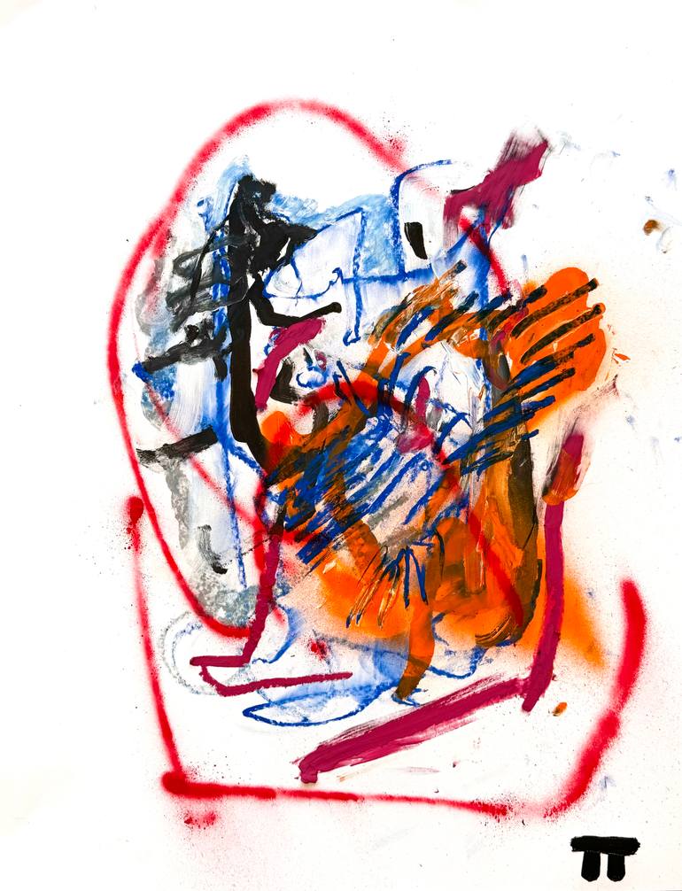 Original Abstract Painting by Tylor Traxler | Abstract Art on Paper | I'm just a star