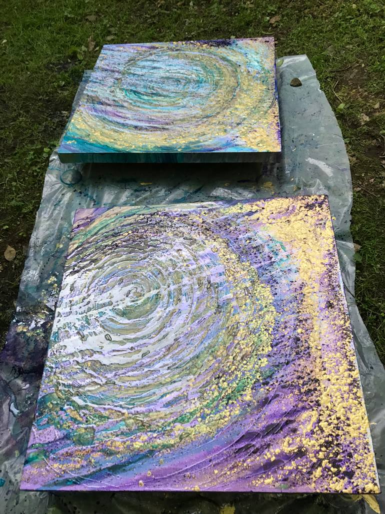 Original Abstract Expressionism Abstract Painting by Laura Mcclanahan