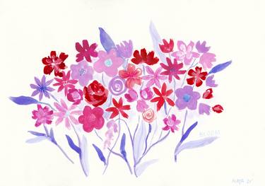 Print of Illustration Floral Paintings by Maya Mulvey-Santana