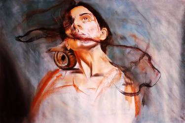 Original Abstract Expressionism People Drawings by Luis Key