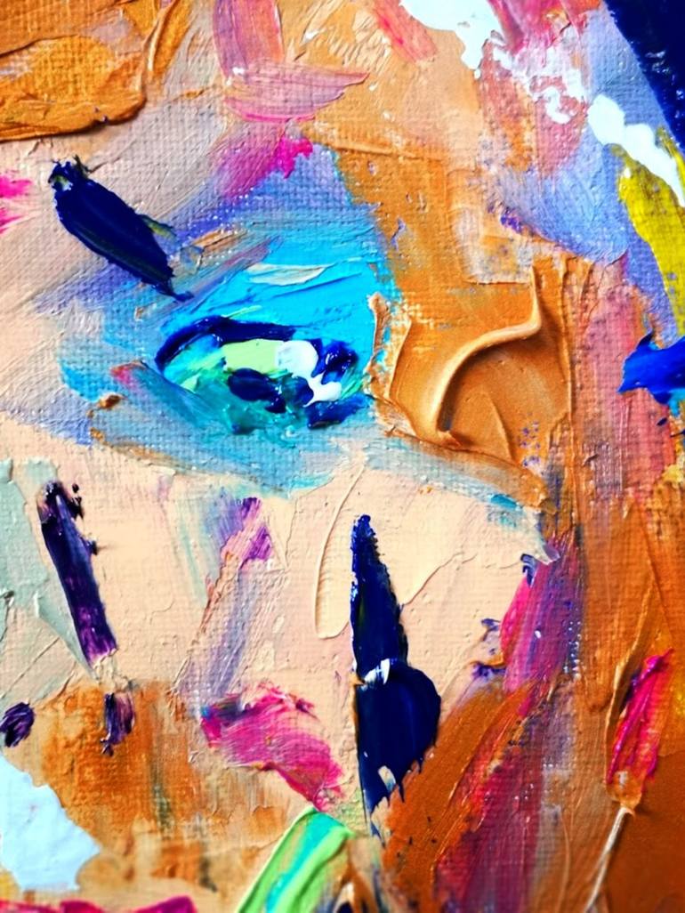 Original Abstract Portrait Painting by Alina Axane