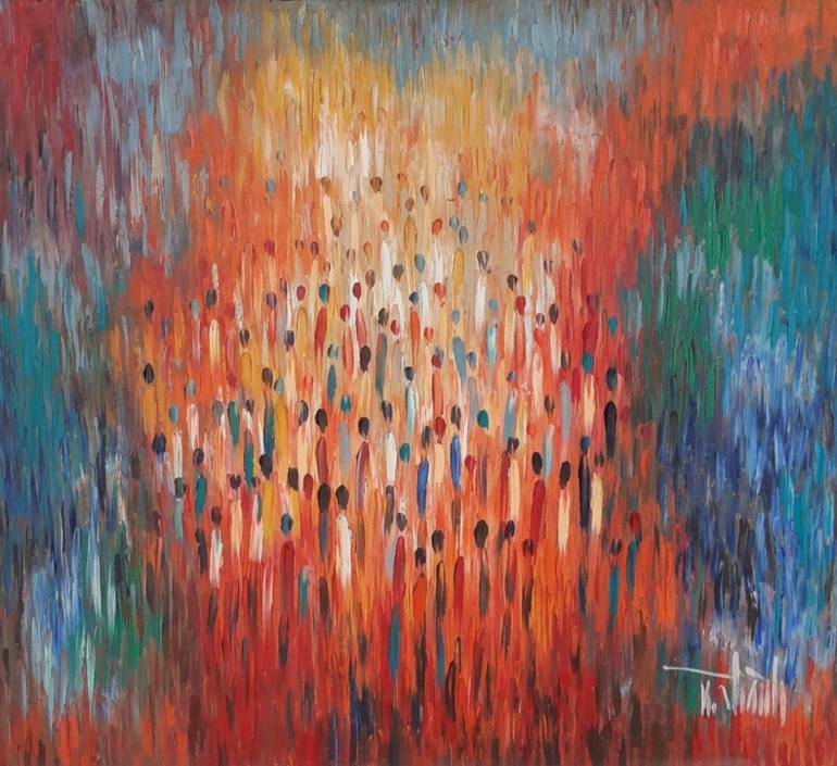 The summer in the suburbs Painting by NguyỄN Thành | Saatchi Art