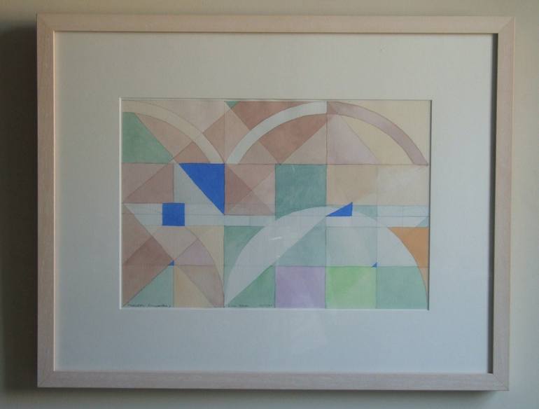 Original Abstract Geometric Painting by Susan Bresler