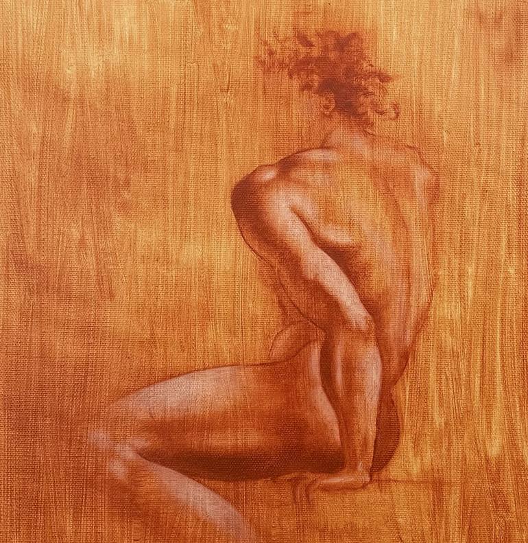 Original Fine Art Nude Painting by Kathleen Tappin-Hughes