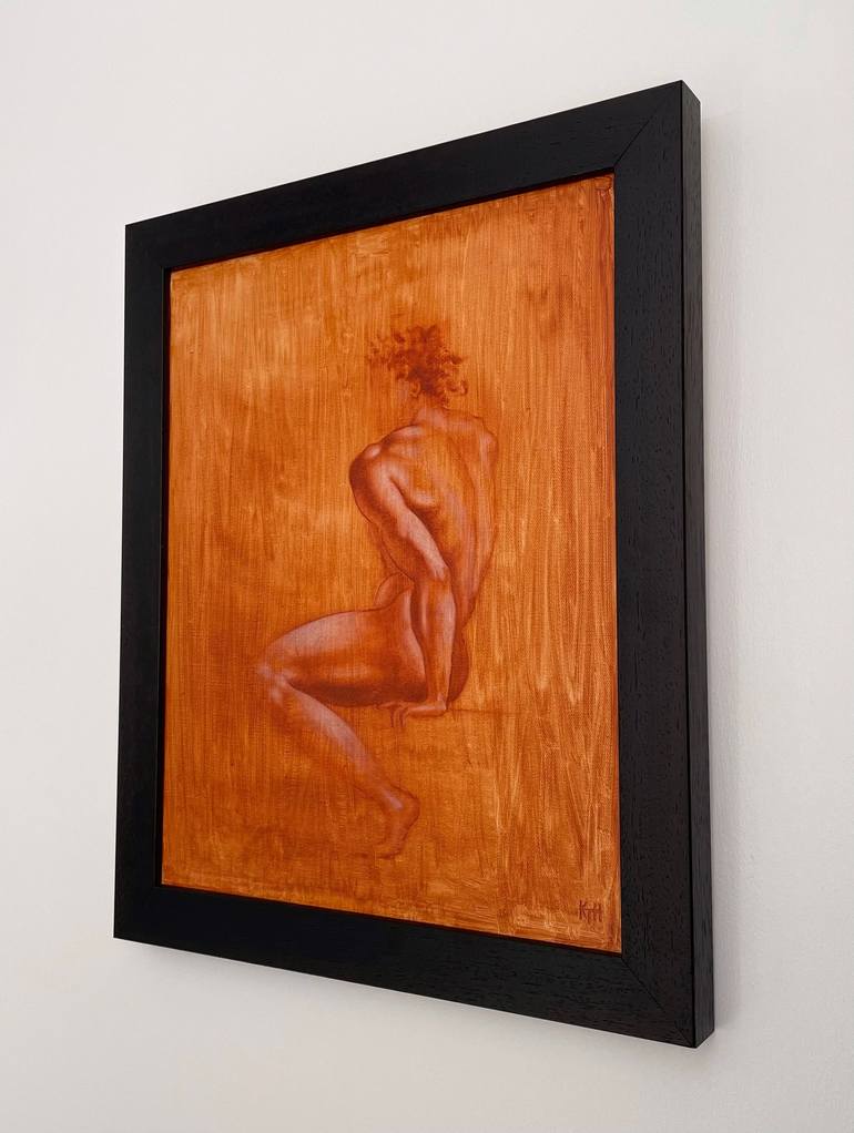 Original Fine Art Nude Painting by Kathleen Tappin-Hughes