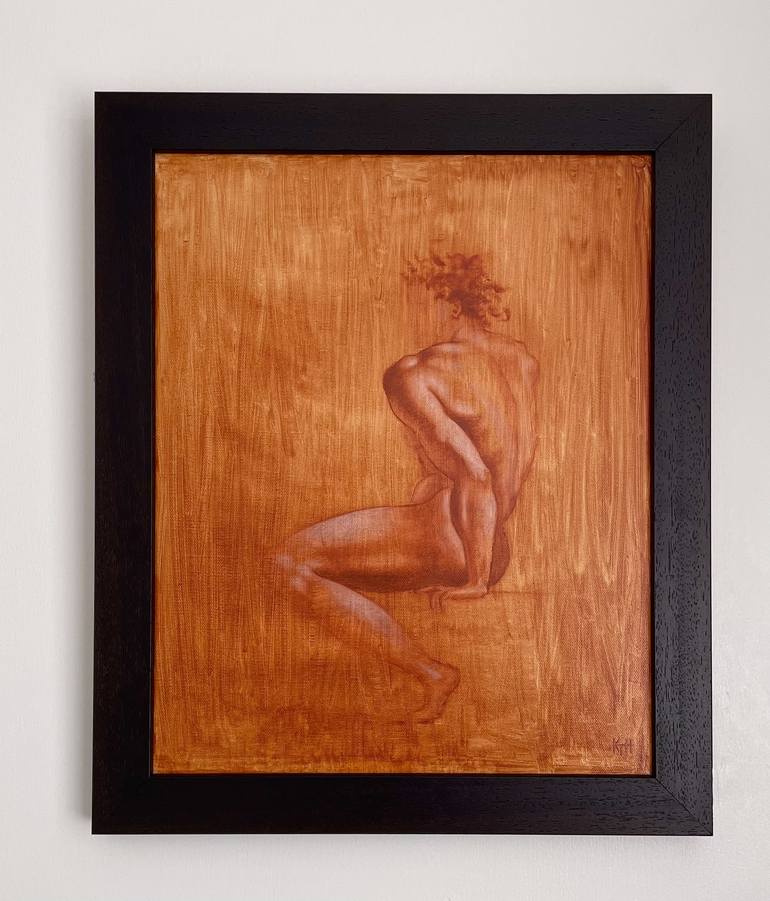 Original Fine Art Nude Painting by Kathleen Tappin-Hughes